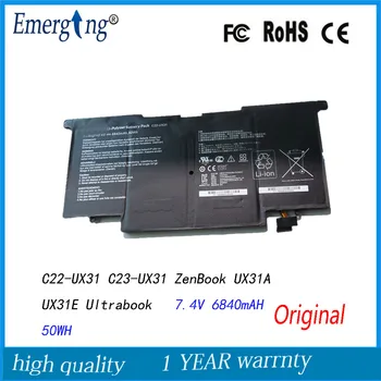 7.4V 50Wh New Original Laptop Battery For Asus C22-UX31 C23-UX31 ZenBook UX31A UX31E Ultrabook ux31 UX31A-R4004H UX31E-DH72