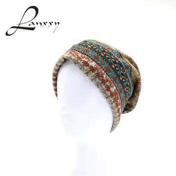Lanxxy New Women Hat Scarf Gorro Fashion Flowers Beanies Cap Bonnet Winter Hats for Women Skullies Warm Neck Ring Scarves