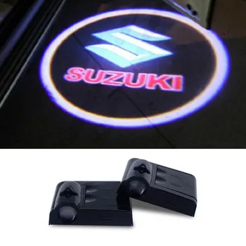 2 x Wireless Car Projector Light For Suzuki Swift Spoiler Grand Vitara SX4 Jimny Samurai Bandit Alto Gsxr 600 GS500 Liana Escudo