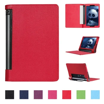 3 in 1 Luxury Litchi Pattern PU Leather Case Cover for Lenovo Yoga Tab 3 10 X50L X50F YT3-X50F 10.1 + Screen Protector + Stylus