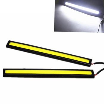 1Pcs Car-styling Ultra Bright 12W LED Daytime Running lights DC 12V 17cm Waterproof Auto Car DRL COB Driving Fog lamp