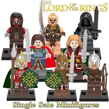 Building Blocks Figures The Lord of the Rings Hobbit Urok Hais Wraith Mordor Orc Aragorn Super Heroes Kids DIY Toys Hobbies