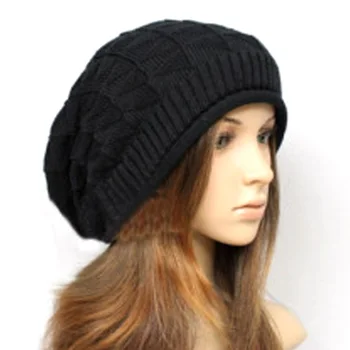 Sales Men's Women's Knit Baggy Beanie Oversize Slouchy Winter Hat Chic Cap