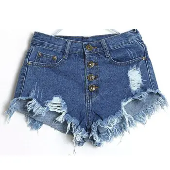 Hot Marketing 1PC Women Summer Fashion Vintage Denim Low Waist Jean Shorts Hot Pants  Ap6 Drop Shipping