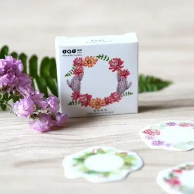 45 pcs/pack The Blooming Flower Ring Decorative Stickers Adhesive Stickers DIY Decoration Craft Scrapbooking Stickers