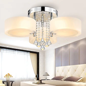 Acrylic Ceiling Light AC90-260V Modern Living Room Lights Bedroom Lamp 3/5/7 Lights Optional Bedroom Ceiling Lamp luminarias