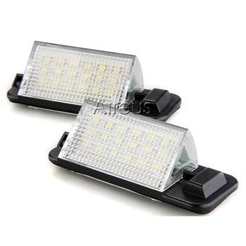 2Pcs Car LED License Plate Lights 12V SMD3528 LED Number Plate Lamp Bulb Kit For BMW E36 92-98 3-Series Car Styling Accessories