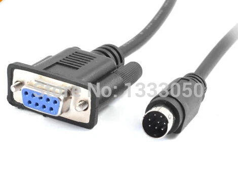 9.8Ft 8P Mini Din to RS422 PLC Programming Cable for Delta DVP/EasyView MT6070