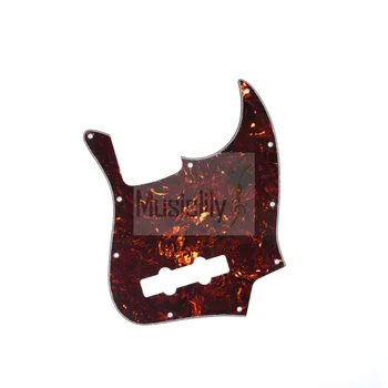 Celluloid Dark Brown Tortoise 4Ply JB Pickguard For Genuine FenderUS/Mexico Made Standard Jazz Style Bass