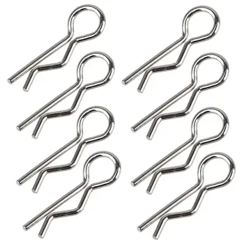 8pcs Large RC Body 1/8 Clips Pins Metal For Truck Buggy 1:8 Shell Spare Parts Fit 1/5 Baja