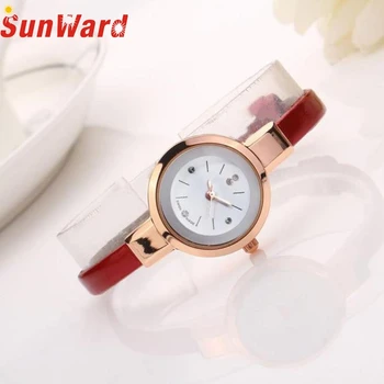 SunWard New Watch Fashion Women Lady Round Quartz Analog Bracelet Watches Gift Wrist Watch Bangle Bracelet Women Relojes