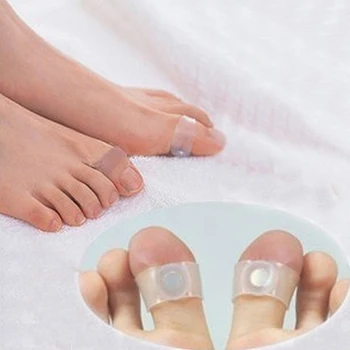 1 Pair Magnet Lose Weight New Technology Healthy Slim Loss Toe Ring Sticker Silicon Foot Massage Feet Loss Weight Reduce 5IAK