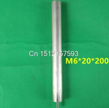 M6*20*200 20cm Shank Length M6 5.7mm Male Dia 20mm Shank Diameter Magnesium Anode Rod for Waterboiler