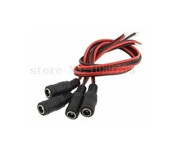 10x 12V DC Power Pigtail Female 5.5*2.1mm Cable Plug Wire For CCTV Security