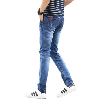 2016 winter jeans men Fashion elasticity men's jeans Comfortable Slim male cotton jeans pants ,27-36.
