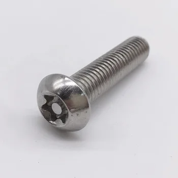 M4 Security Screws Tamper Resistant Pin in Torx Drive Button Head Socket Cap Torx Screws Stainless Steel T20