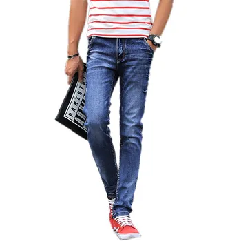 2016 winter jeans men Fashion elasticity men's warm jeans Comfortable Slim male pants ,27-36.