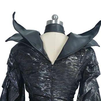 Maleficent dress + Horn Black Witch adult men women costume Custom made Maleficent cosplay suit Halloween costumes