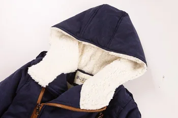Boy Winter Jackets 2016 Add Cotton Cashmere Warm Hooded Kids Coats Outwear Children's Boys Clothes