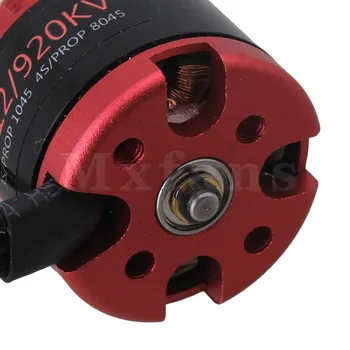Mxfans 2212 Red Stainless Steel Four-axis Brushless Motor 920KV Durable
