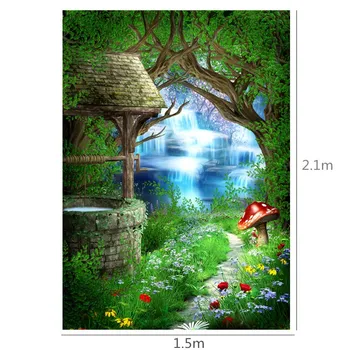 5x7ft Thin Vinyl Photography Background Fairy Tale Photographic Backdrops For Studio Photo Props cloth 1.5x2.1M