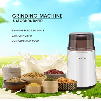Warmtoo 12W 8 Second Rapid Electric Coffee Grinder Household Grains Bean Grinding Machine With Stainless Steel Blades 128x200mm