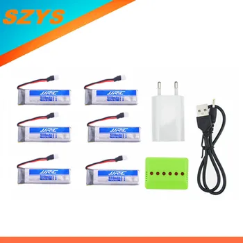 JJRC 3.7V 500mAh 20C Li-ion Battery with 51005 Connector and X6 charger green for JJRC H37 Foldable RC Quadcopter size 60x17x8mm