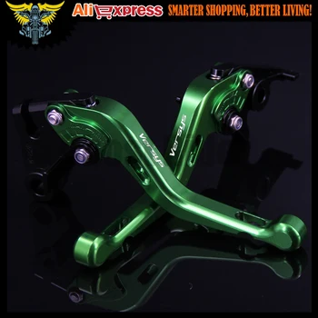 Laser Logo(Versys) 8 Colors Green CNC 2 finger Short Motorcycle Brake Clutch Levers For Kawasaki VERSYS 1000 2012 2013