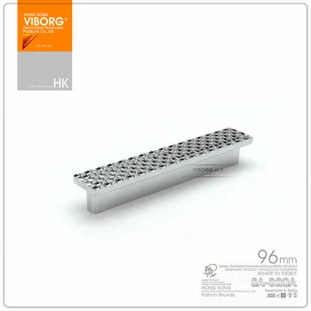 VIBORG Top Quality 112mm Zinc Alloy Modern Kitchen Cabinet Cupboard Door Drawer Pills Handles Knobs Pull, chrome, SA-820-96
