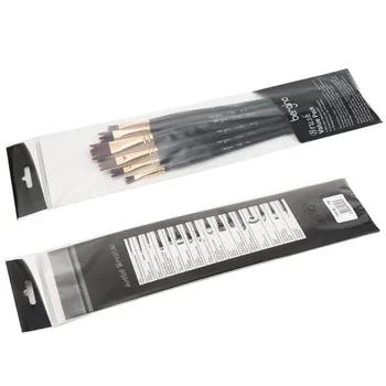6pcs/set Gouache Watercolor Paint Brush Pen Nylon Hair Oil Acrylic Drawing Pen Tool Set School Art Supplies