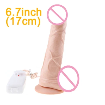 Realistic Dildo Vibrating Waterproof sex product for women big Silicone Huge dildos Flexible penis strong suction cup sex toy