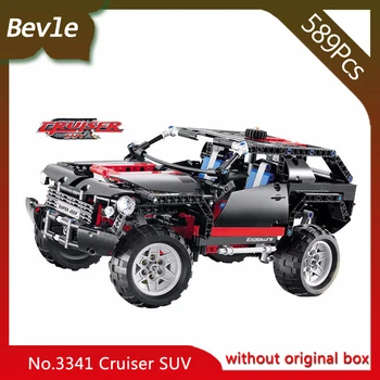 Bevle Store Lepin 3341 589Pcs Technic Series Cruiser sport utility vehicle Model Building Blocks Bricks Children For Toys Decool