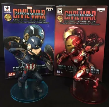 Iron Man Figure Tony Stark Captain America CIVIL WAR Iron Man Banpresto PVC Action Figure Model Collection Toy Gift
