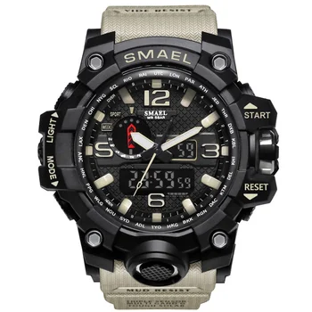 Brand Sport Dual Digital Watch Quartz Led Display Waterproof WristWatch Wrist Men Army Male Relogio Masculino Hodinky Fashion 36