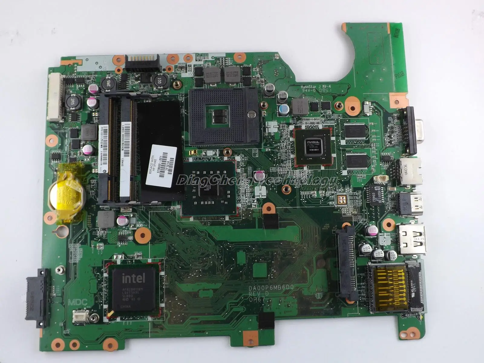Laptop Motherboard For hp compaq CQ61 G70 CQ70 578000-001 DA00P6MB6D0 for intel cpu with PM45 non-integrated graphics card