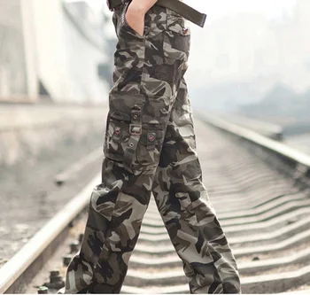Camo Womens Trekking Leisure Trousers Outdoor Military Army Combat Tactical Multi-pocket Hiking Pants Women Pantalones Mujer