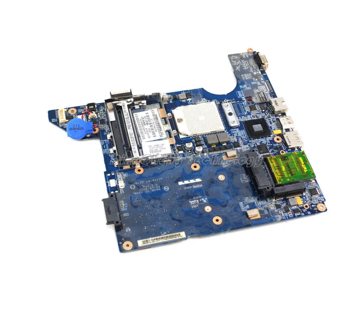 45 days Warranty laptop Motherboard For hp Compaq CQ40 510567-001 for AMD cpu with integrated graphic card tested fully
