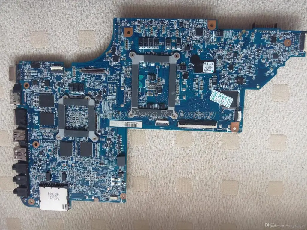 Original laptop Motherboard for hp DV6 DV6-6000 650799-001 HM65 HD6770/1G non-integrated graphics card fully tested