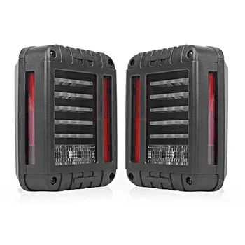 2017 NEW Wrangler LED Reverse Brake Tail Lights With USA Standard Plugs For Jeep wrangler 07-16 JK Car Light Replacement Lamp