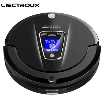 LIECTROUX A335 Multifunction Vacuum Cleaning Robot (Sweep,Suction,Mop,Sterilize),LCD,Schedule,Virtual Blocker,Self Charge,Remote