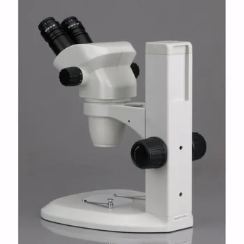 Parfocal Stereo Zoom Microscope--AmScope Supplies Ultimate 6.7x-45x Binocular Parfocal Stereo Zoom Microscope & Track Stand