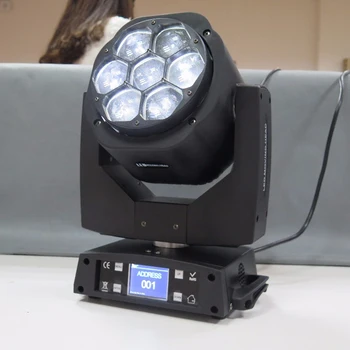 TP-L672 Mini B Eye Led Zoom Moving Head Light Rotate Lens Beam Angle Adjustable LCD Display with Mounting Clamps 27/55CH
