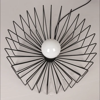 Modern pendant light iron cage pendant lamp restaurant bar LED light fixture