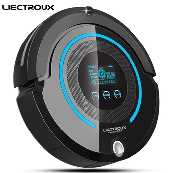 LIECTROUX A338 Multifunction Robot Vacuum Cleaner (Sweep,Suction,Mop,Sterilize),LCD,Schedule,Virtual Blocker,Self Charge,Remote