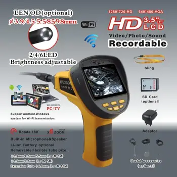 99H Portable Video Borescope,CMOS endoscope camera,CCTV camera