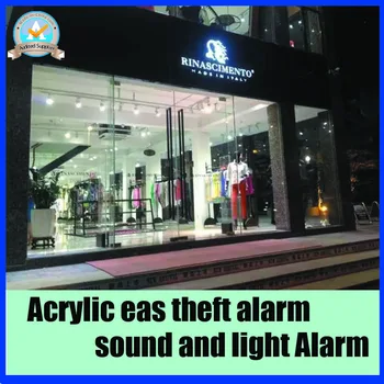 Shopping Mall anti theft system,Acrylic fahison store security alarm system with light and sound alarm,RF8.2Mhz eas system