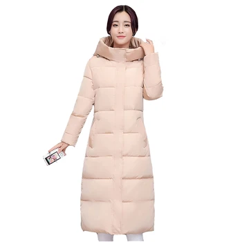Snow Wear Hooded Parka Winter Jacket Women Warm Cotton Winter Coat Women Fashion Slim Students Coat Outerwear Plus Size QYX55