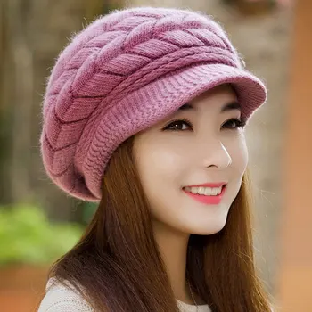 8 colors Womens Ladies Winter Warm Knit Crochet Slouch Baggy Beanie Hat Cap for women elegant