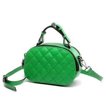 2016 Luxury Handbags Women Bags Designer Genuine Leather Small Bag Fashion Diamond Lattice Shoulder Bag Female Red Color Bolsa