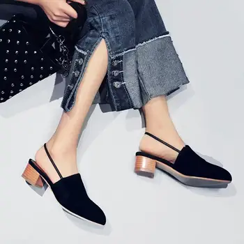 2017 New fashion genuine leather superstar gladiator women sandals solid slingback thick heel luxury runway sexy casual shoes